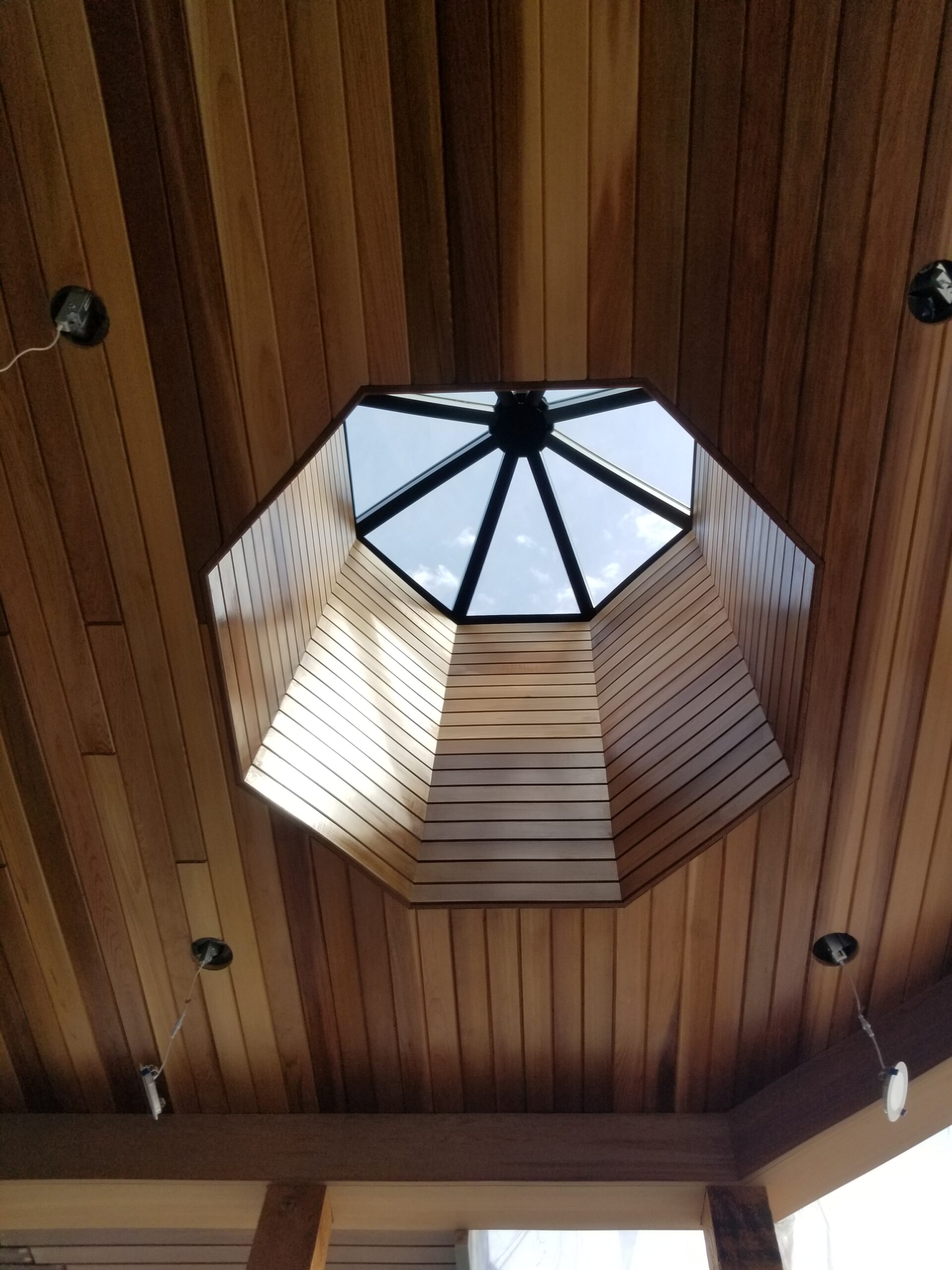 Custom cedar soffit installation North Vancouver home renovation